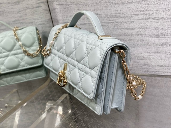 My Dior Mini Bag Cannage Lambskin S0980ONMJ Shirt Blue