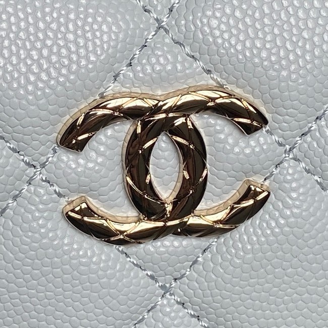 Chanel CLUTCH WITH CHAIN AP4591 light blue