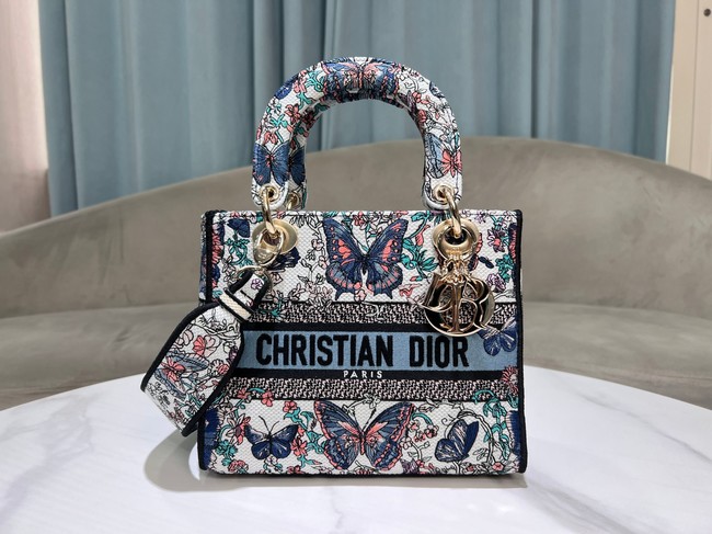Dior Medium Lady D-Lite Bag Embroidery M0565OECZ