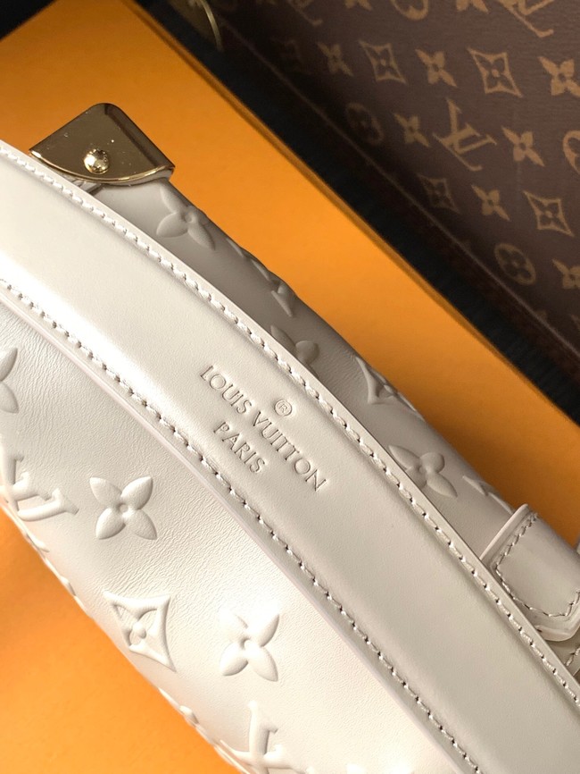 Louis Vuitton Monogram Empreinte Side Trunk MM M25160 Chalk