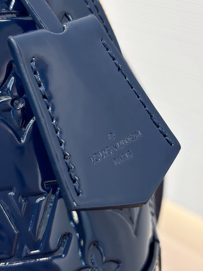 Louis Vuitton Monogram Vernis Alma BB Tote Bag M91606 BLUE