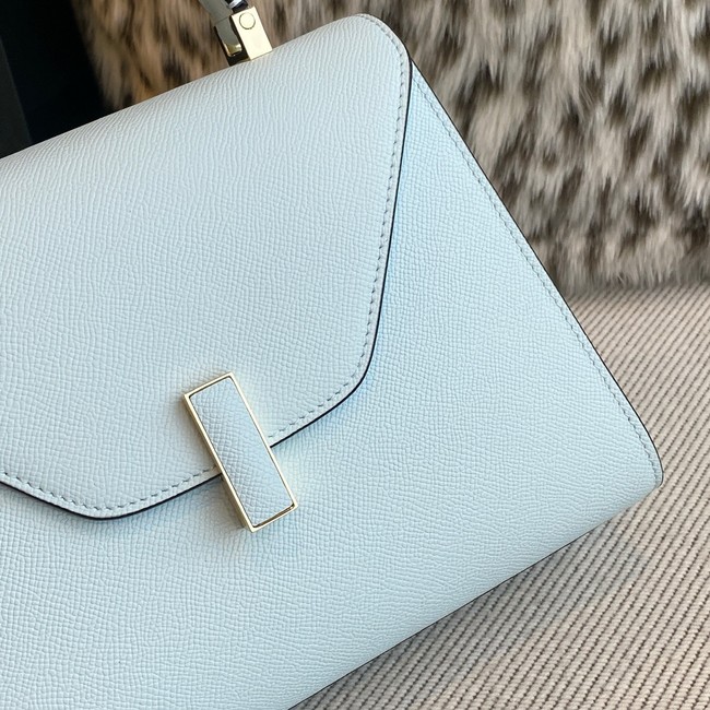 Valextra Iside Top Handle Medium Bag 56028 SMOKEY BLUE