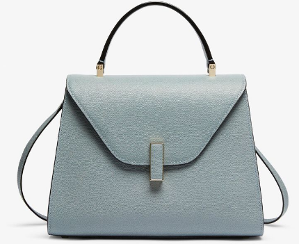 Valextra Iside Top Handle Medium Bag 56028 SMOKEY BLUE