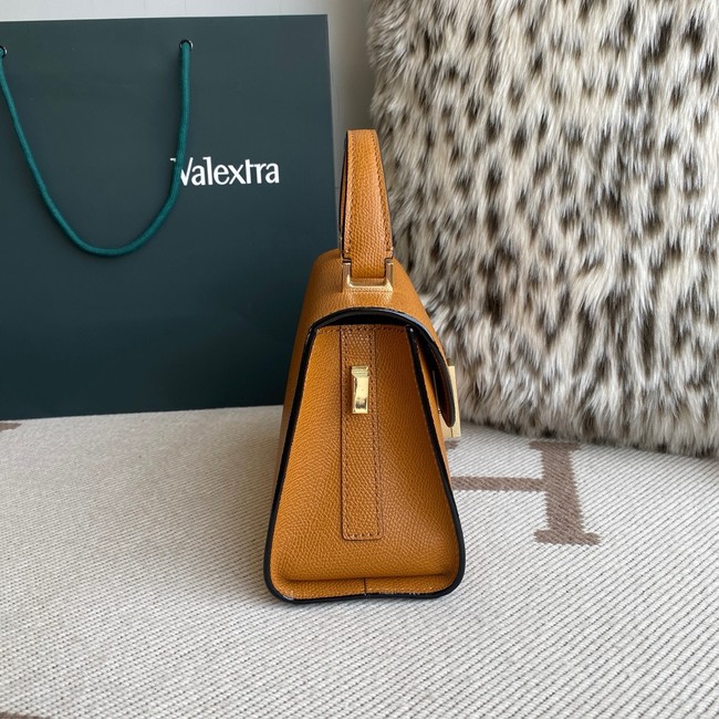 Valextra Iside Top Handle Mini Bag 00359 tan