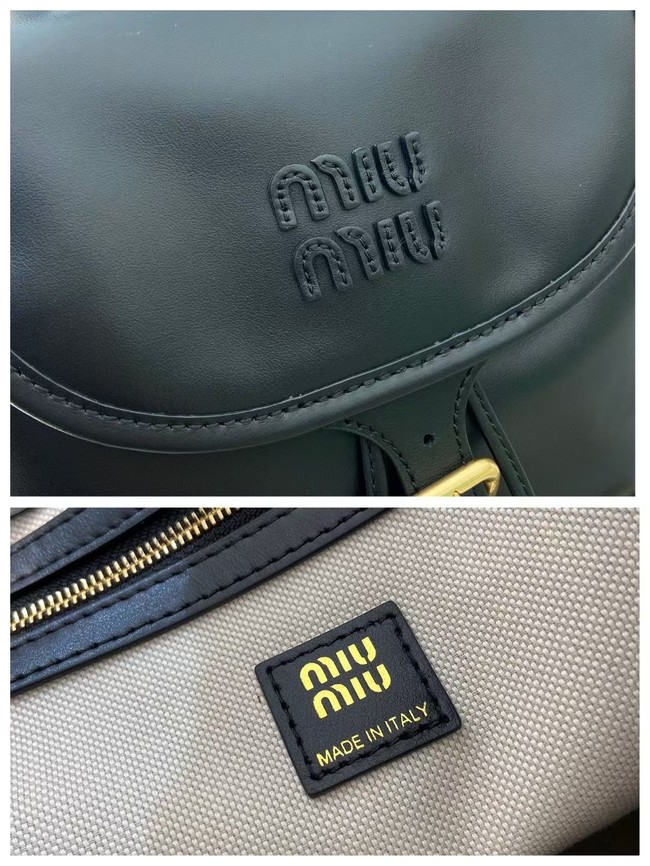MIUMIU Cowhide backpack 5BZ042 black
