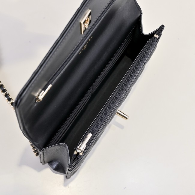 Chanel WALLET ON CHAIN AS4537 black