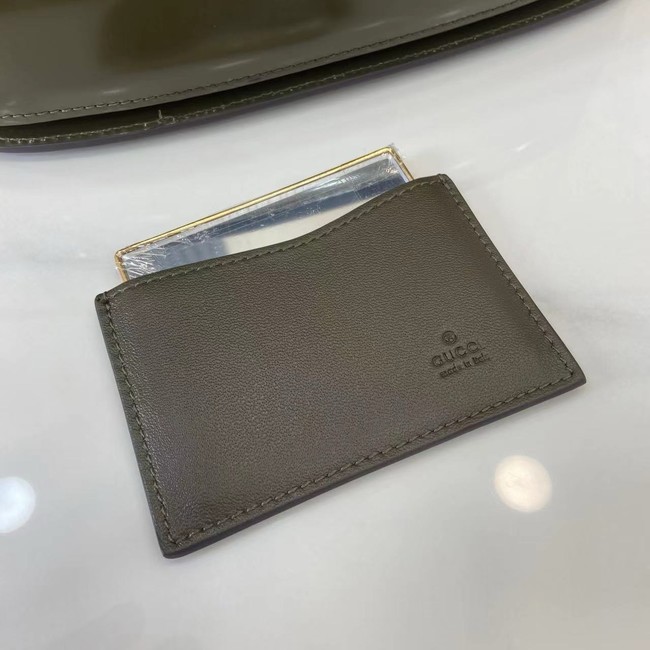 GUCCI BAMBOO DIVA MEDIUM BAG 827750 Forest green