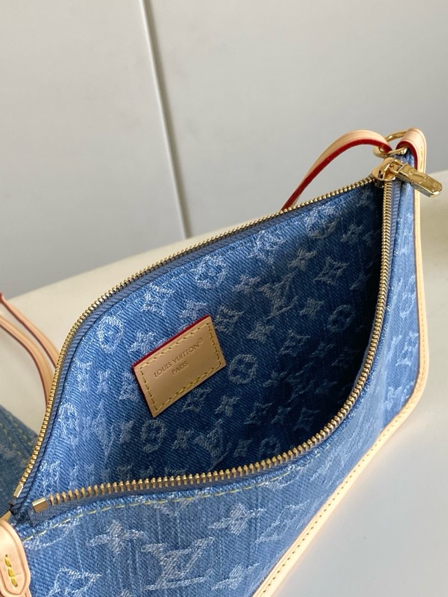 Louis Vuitton NEW Neverfull MM M13192 Denim Blue