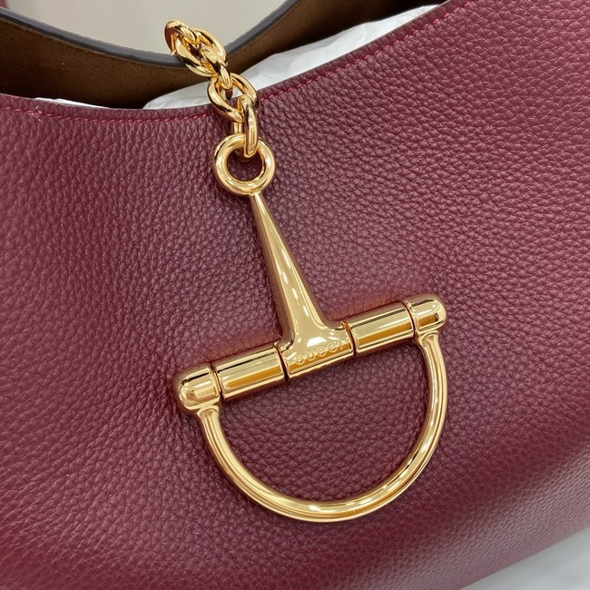 GUCCI SOFTBIT MAXI SHOULDER BAG 837466 Rosso Ancora red