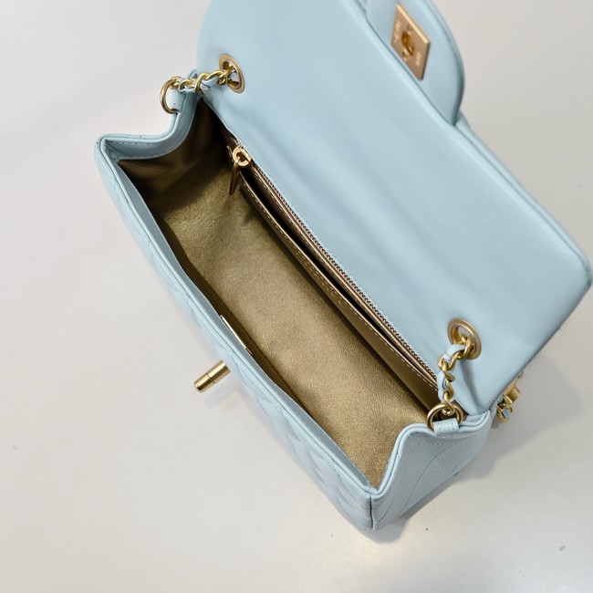 Chanel SMALL FLAP BAG AS1787 light Blue