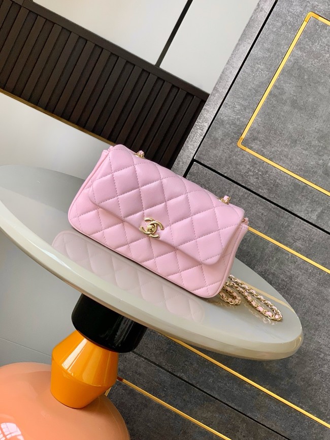 Chanel CLASSIC Original Lambskin 11.12 HANDBAG AS6564 pink