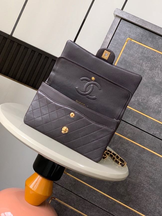 Chanel CLASSIC Original Leather 11.12 HANDBAG 1112 dark brown