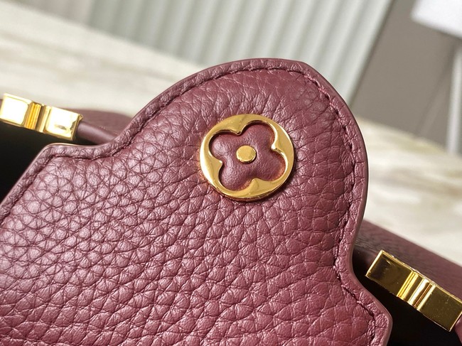 Louis Vuitton Capucines nano M24583 burgundy&Crystal