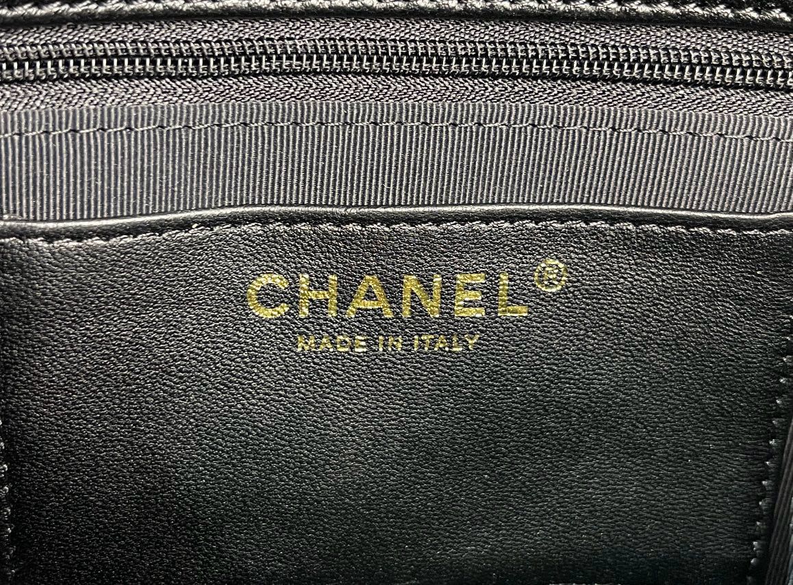 CHANEL SMALL FLAP ORIGINAL LEATHER BAG AS3214 Black