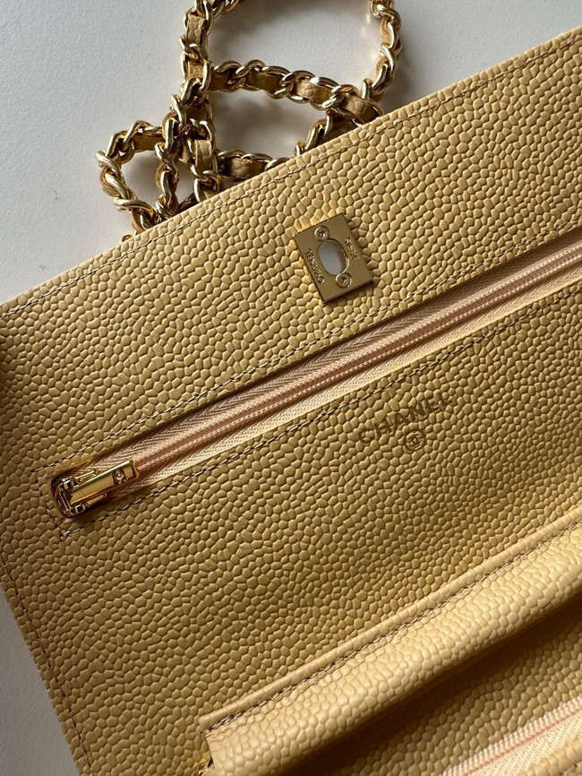 Chanel Classic Wallet On Chain Grained Calfskin AP4241-19