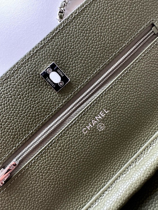 Chanel Classic Wallet On Chain Grained Calfskin AP4241-2