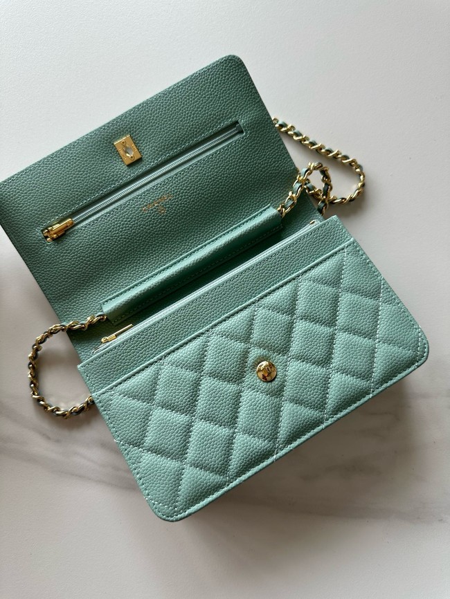 Chanel Classic Wallet On Chain Grained Calfskin AP4241-5