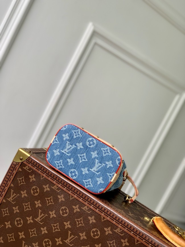 Louis Vuitton NEW Nano Noe M83043 Denim Blue