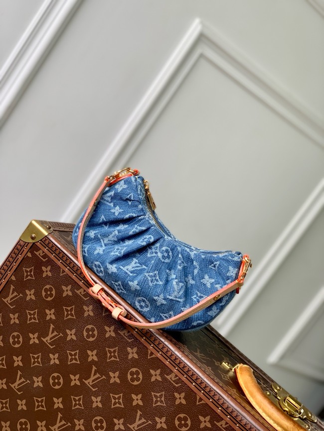 Louis Vuitton NEW Pochette Valley M13571 Denim Blue