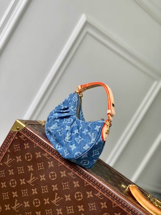 Louis Vuitton NEW Pochette Valley M13571 Denim Blue