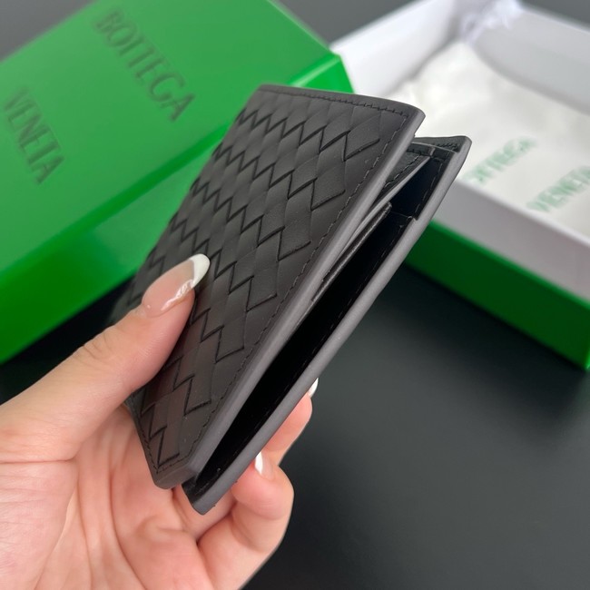 Bottega Veneta Intrecciato Bi-Fold Wallet With Coin Purse 749412 Fondant