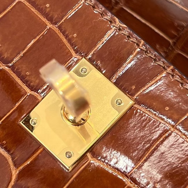 Hermes Kelly Shoulder Bags Nile crocodile leather KL3598-11