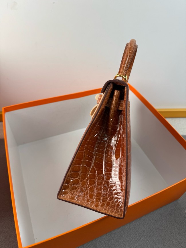 Hermes Kelly Shoulder Bags Nile crocodile leather KL3598-8