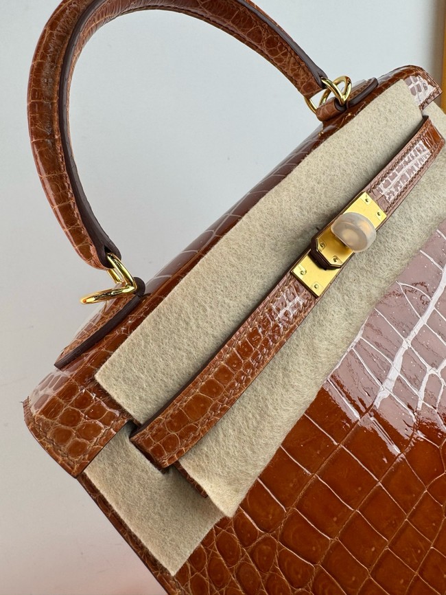 Hermes Kelly Shoulder Bags Nile crocodile leather KL3598-8