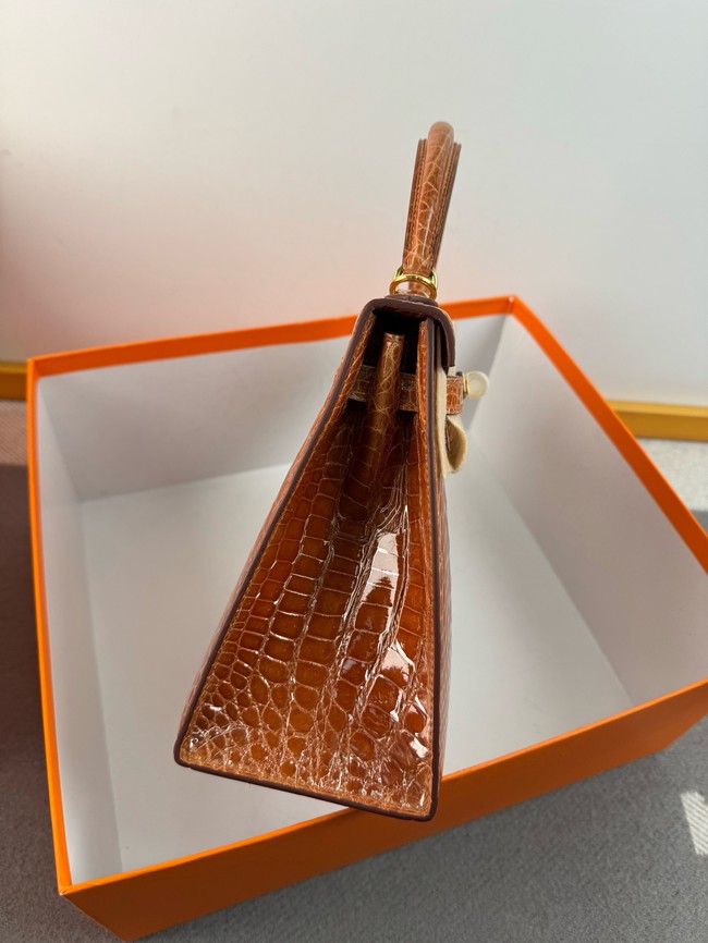 Hermes Kelly Shoulder Bags Nile crocodile leather KL3598-8