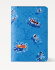 Louis Vuitton Pocket Organizer M14881 Pool Blue