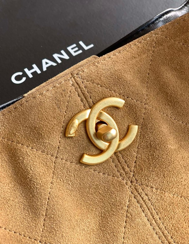 CHANEL Shopping Bag AS5657 Beige & Black