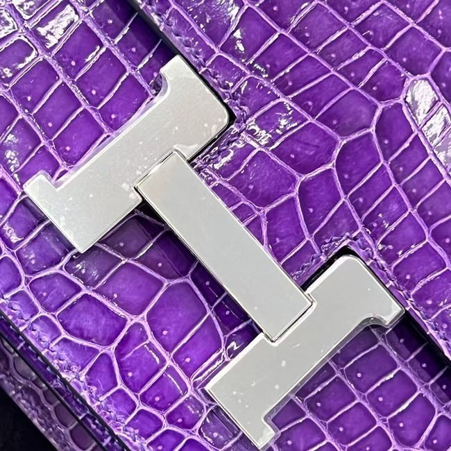 Hermes Constance Bag Nile crocodile leather 2701 Purple