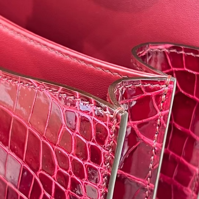 Hermes Constance Bag Nile crocodile leather 2701 burgundy