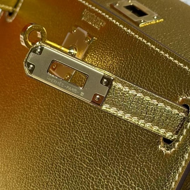 Hermes Kelly 19cm Shoulder Bags Original Swift Leather KL19 gold