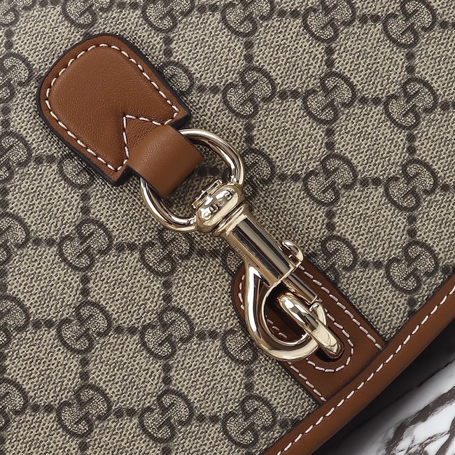 GUCCI GG CANVAS SMALL CROSSBODY BAG 815211 brown