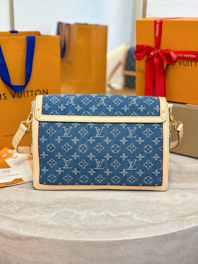 Louis Vuitton NEW Dauphine Soft GM M13319 Denim Blue