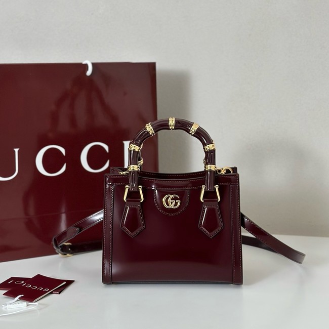 Gucci Diana small tote bag 832936 Rosso Ancora red