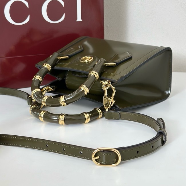 Gucci Diana small tote bag 832936 dark green