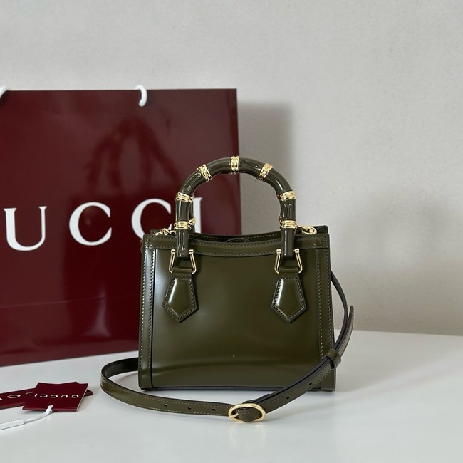 Gucci Diana small tote bag 832936 dark green