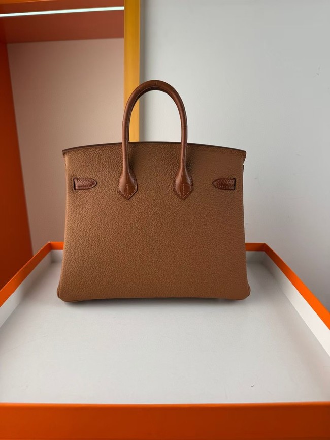 Hermes Birkin Bag Leather Nile crocodile&togo HBK2530-14
