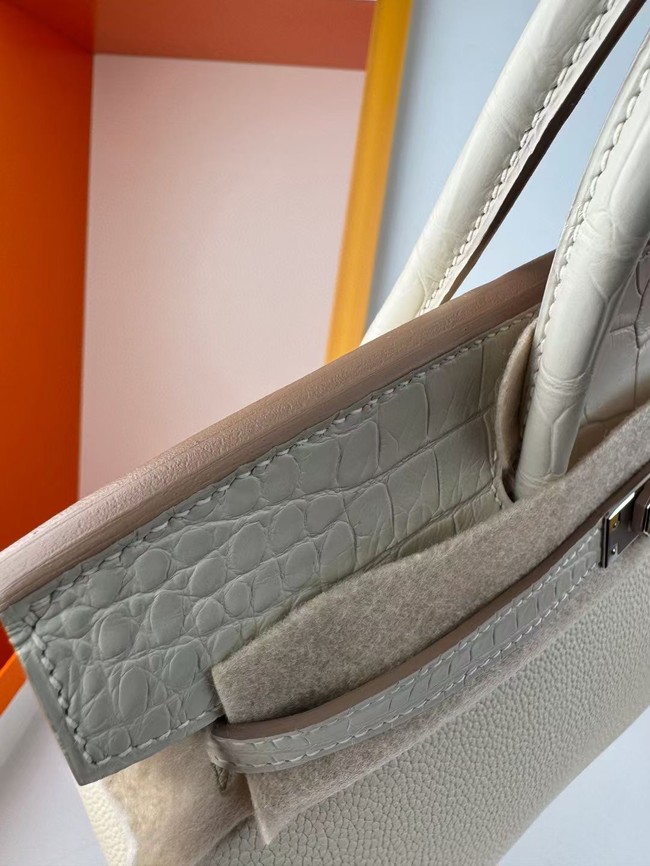 Hermes Birkin Bag Leather Nile crocodile&togo HBK2530-18
