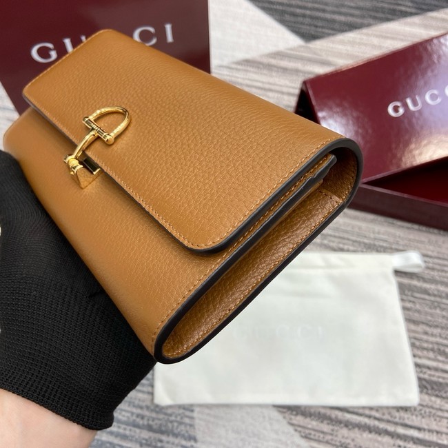 Gucci Softbit continental wallet 828147 brown