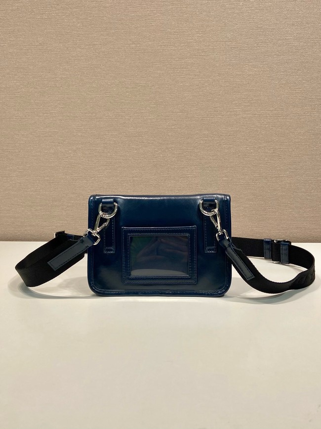 Prada Leather smartphone case 2ZH108 Denim