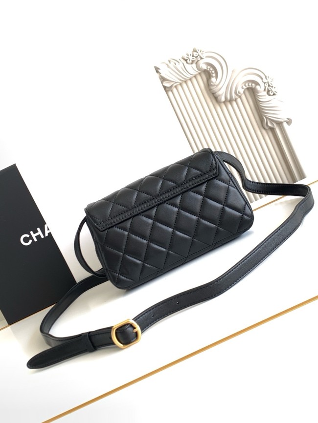 Chanel MINI FLAP BAG AS4677A BLACK