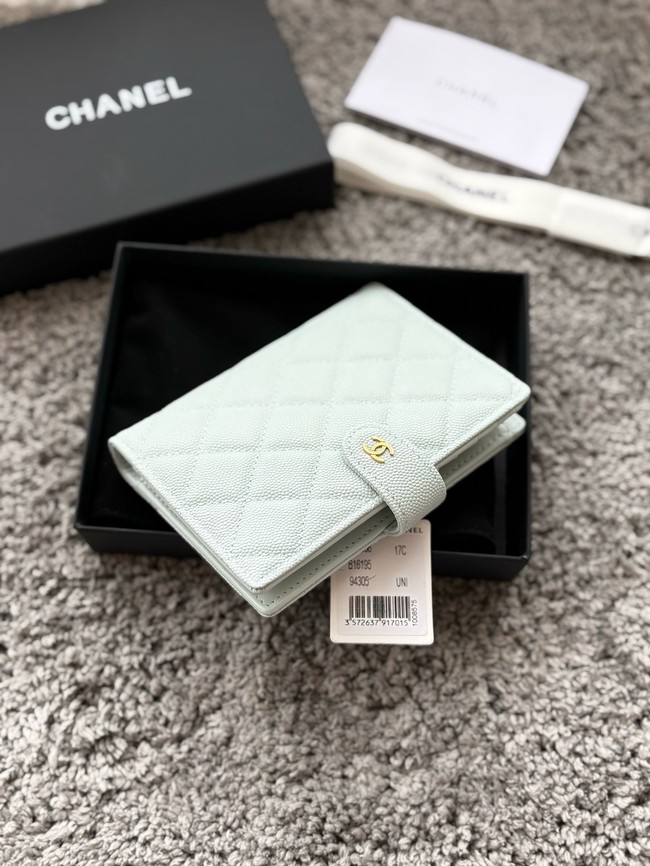 Chanel Passport Holder 96066 light blue