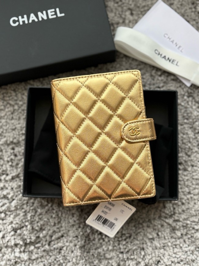 Chanel Passport Holder Lambskin 96066 gold