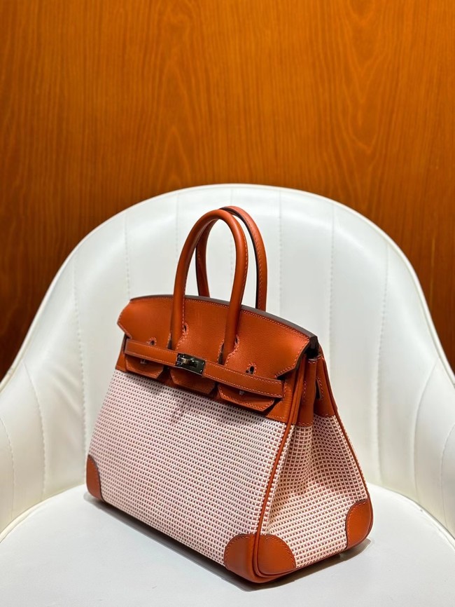 Hermes Birkin Bag togo Leather&Canvas 77886-1 