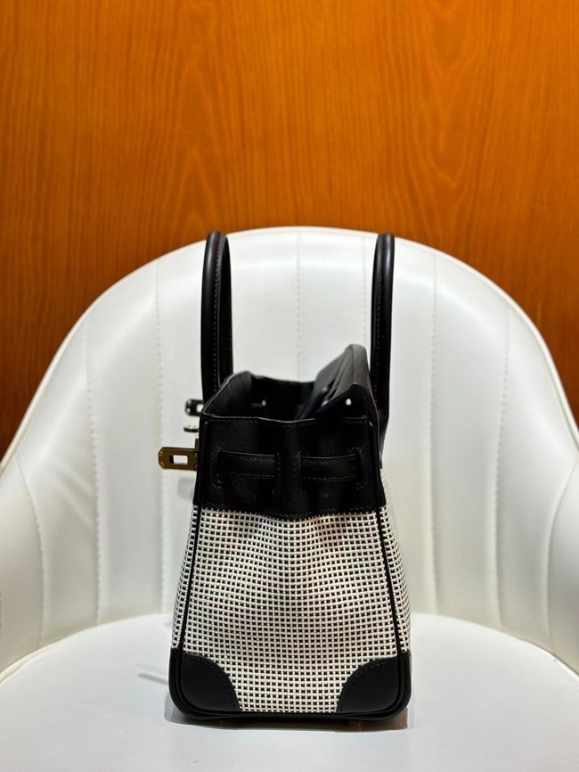 Hermes Birkin Bag togo Leather&Canvas 77886-3