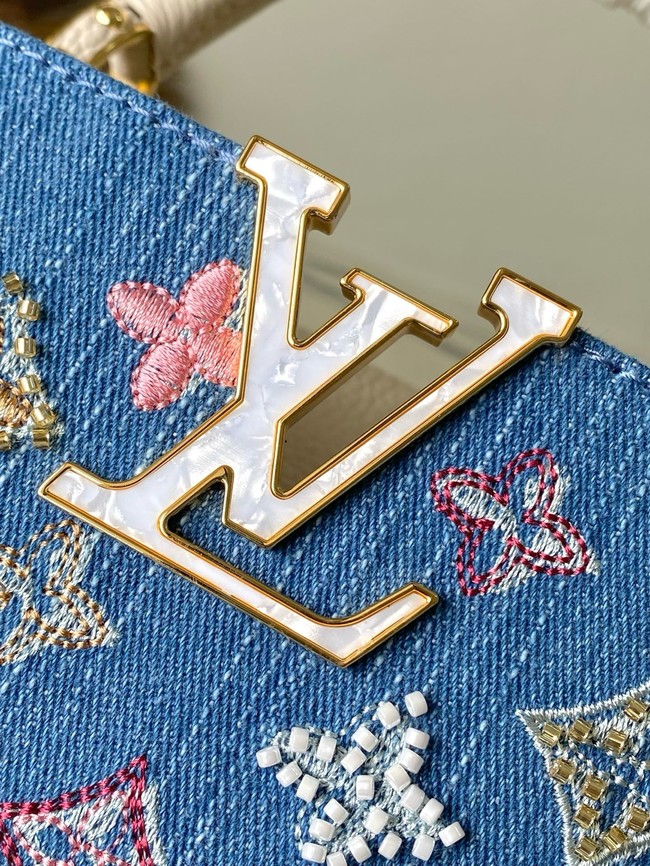 Louis Vuitton Capucines BB M12947 white&Denim Blue