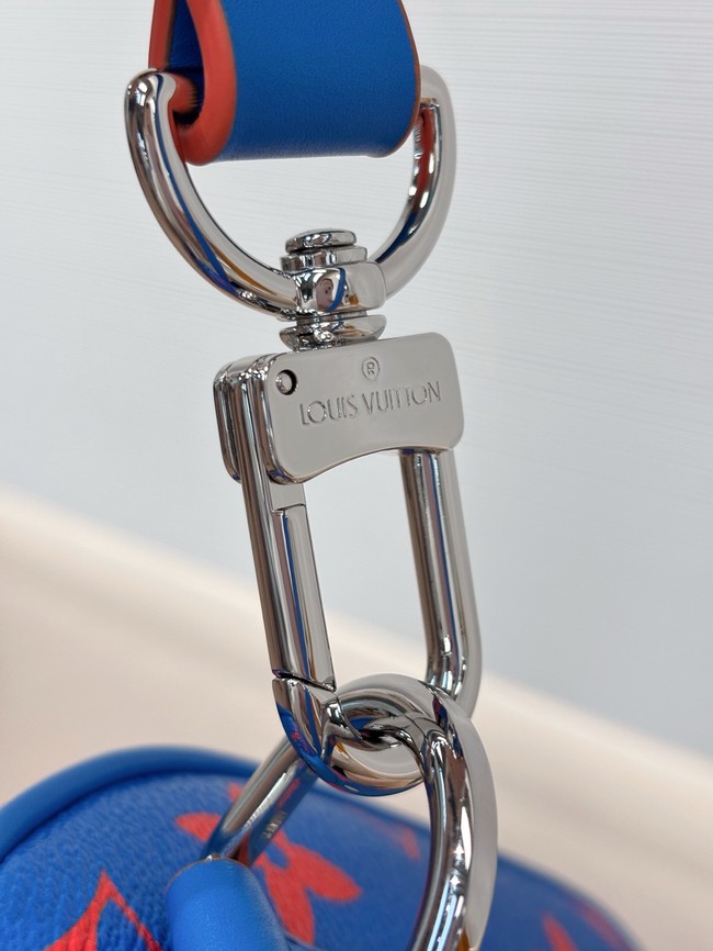 Louis Vuitton Keepall Bandouliere 25 M14989 Blu&Red